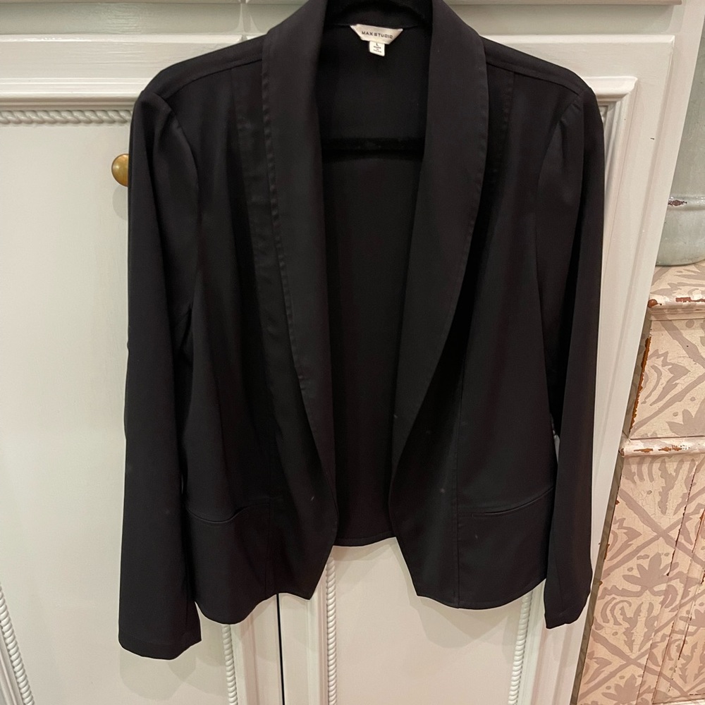 Ladies Blazer L  Max Studio, Black excellent condition